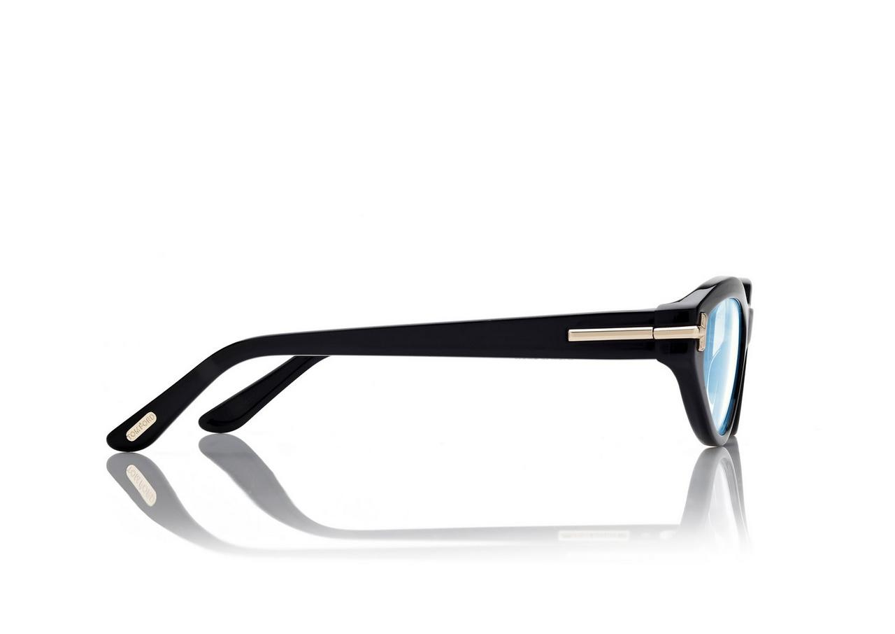 TOM FORD OM BLACK ICON BLUE BLOCK CAT EYE OPTICALS