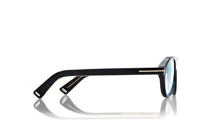 TOM FORD OM BLACK ICON PILOT OPTICALS WITH CLIP ON SUNGLASSES
