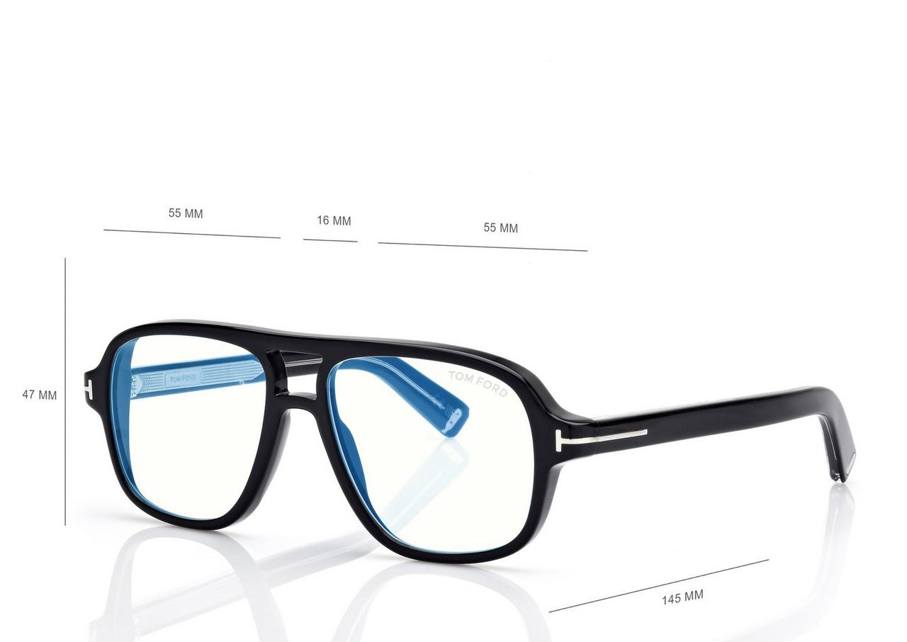 TOM FORD  BLACK ICON BLUE BLOCK NAVIGATOR OPTICALS