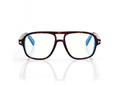 TOM FORD  DARK HAVANA ICON BLUE BLOCK NAVIGATOR OPTICALS