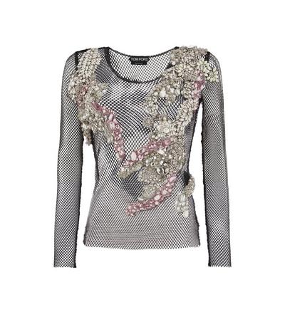 CRYSTAL EMBROIDERED TOP