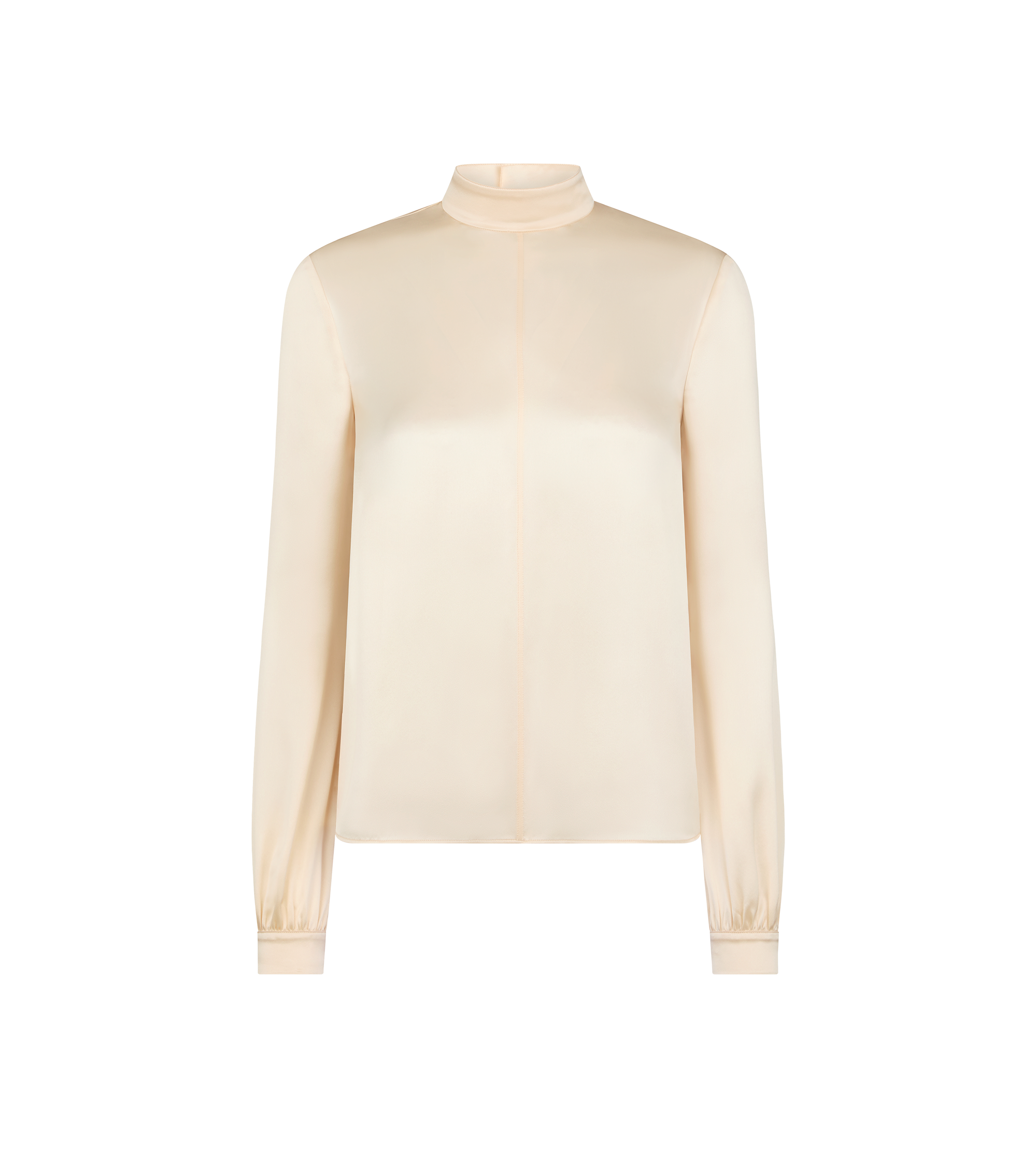 LONG SLEEVE MOCK NECK BLOUSE