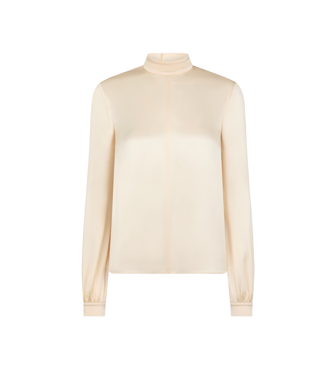 LONG SLEEVE MOCK NECK BLOUSE image number 0