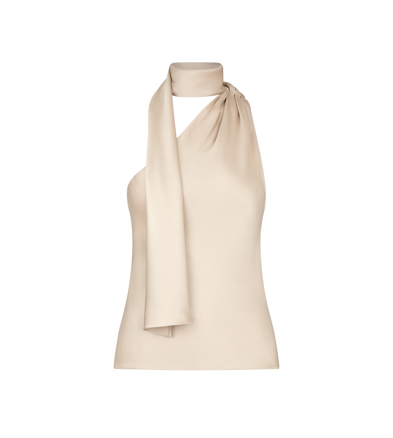 ONE SHOULDER TOP WITH SCARF DETAIL image number 0