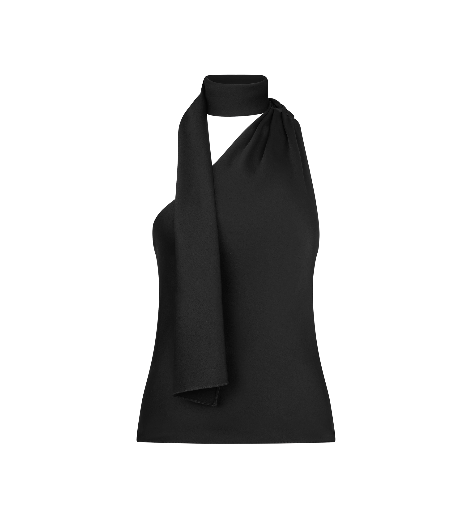 ONE SHOULDER TOP WITH SCARF DETAIL