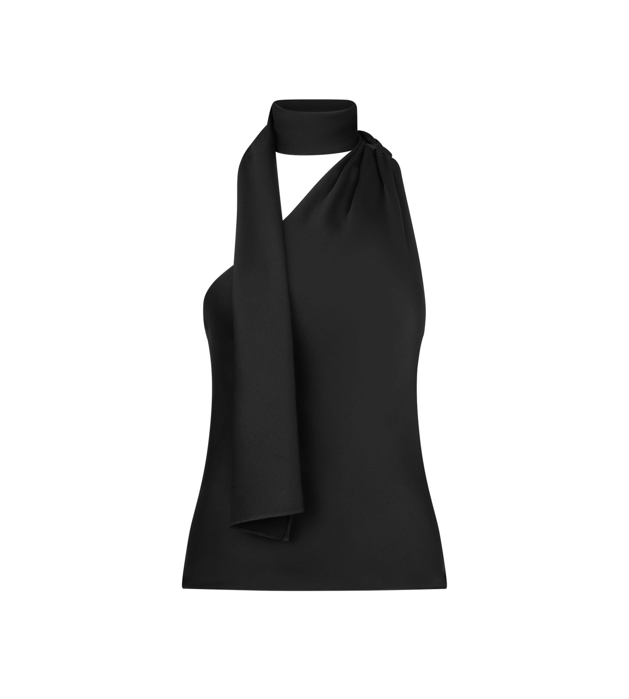 ONE SHOULDER TOP WITH SCARF DETAIL image number 0