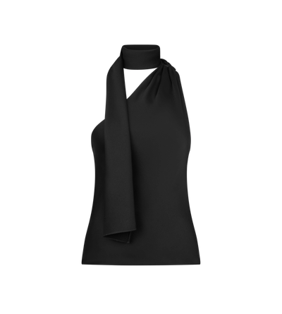 ONE SHOULDER TOP WITH SCARF DETAIL image number 0
