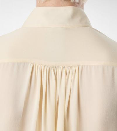 WASHED SILK GEORGETTE LONG SLEEVE BLOUSE image number 1