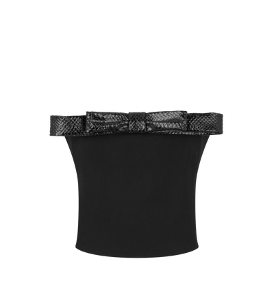 STRAPLESS TOP WITH BOW DETAIL image number 0