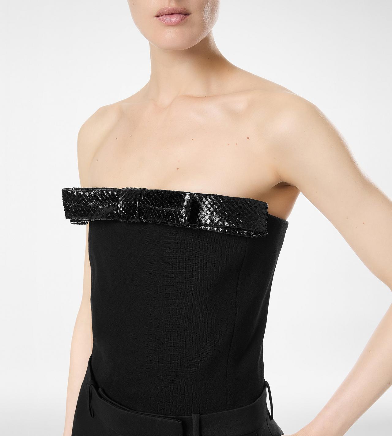 STRAPLESS TOP WITH BOW DETAIL image number 1