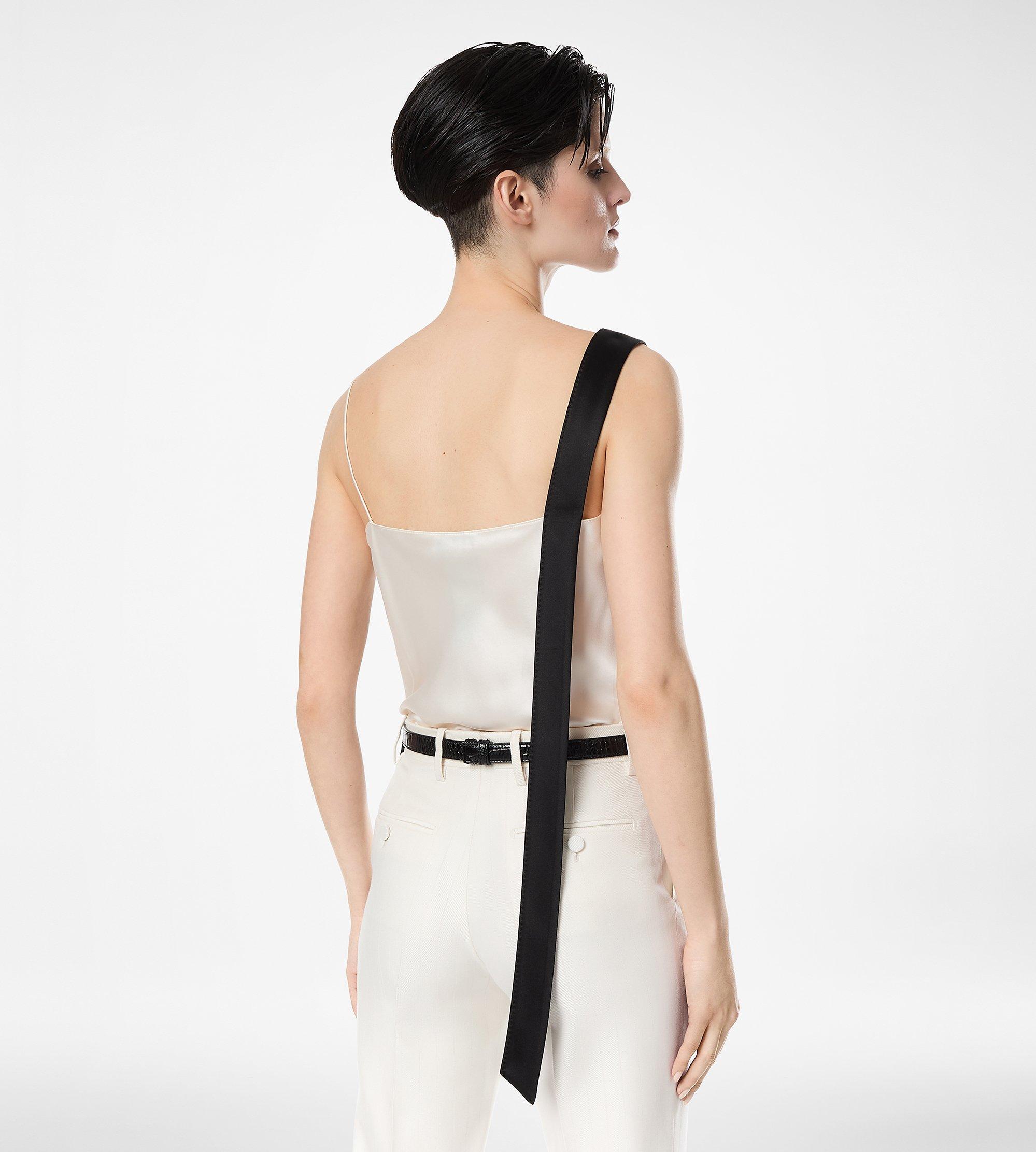 SILK SATIN CAMISOLE TOP WITH TUXEDO BAND | TOM FORD Fashion