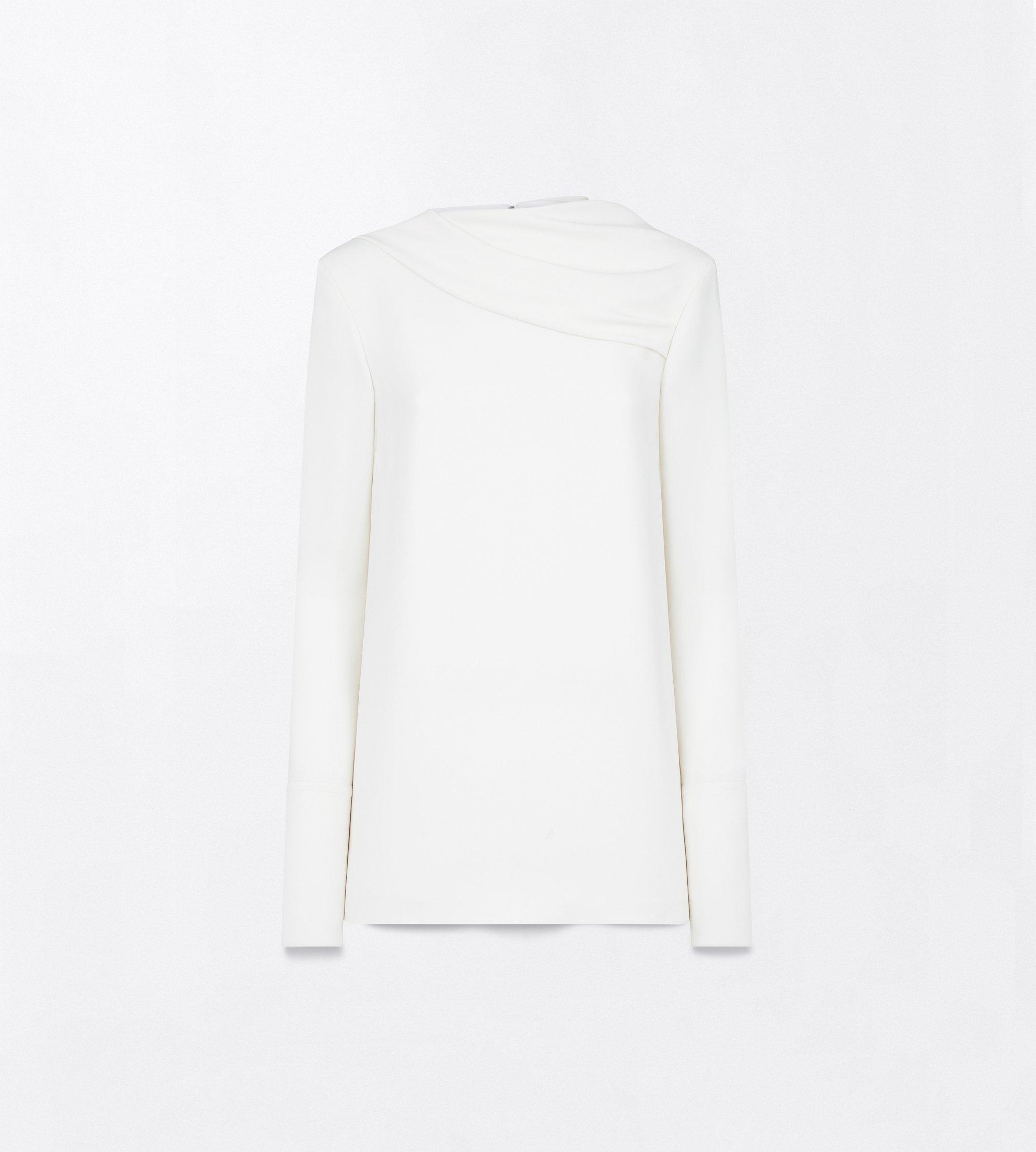 Silk Crepe Long Sleeve Draped Collar Blouse by Tom Ford