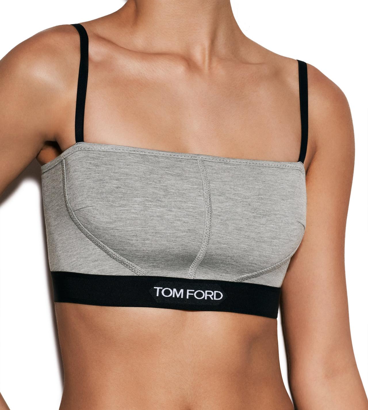 TOM FORD Signature Bandeau Bra Top in White