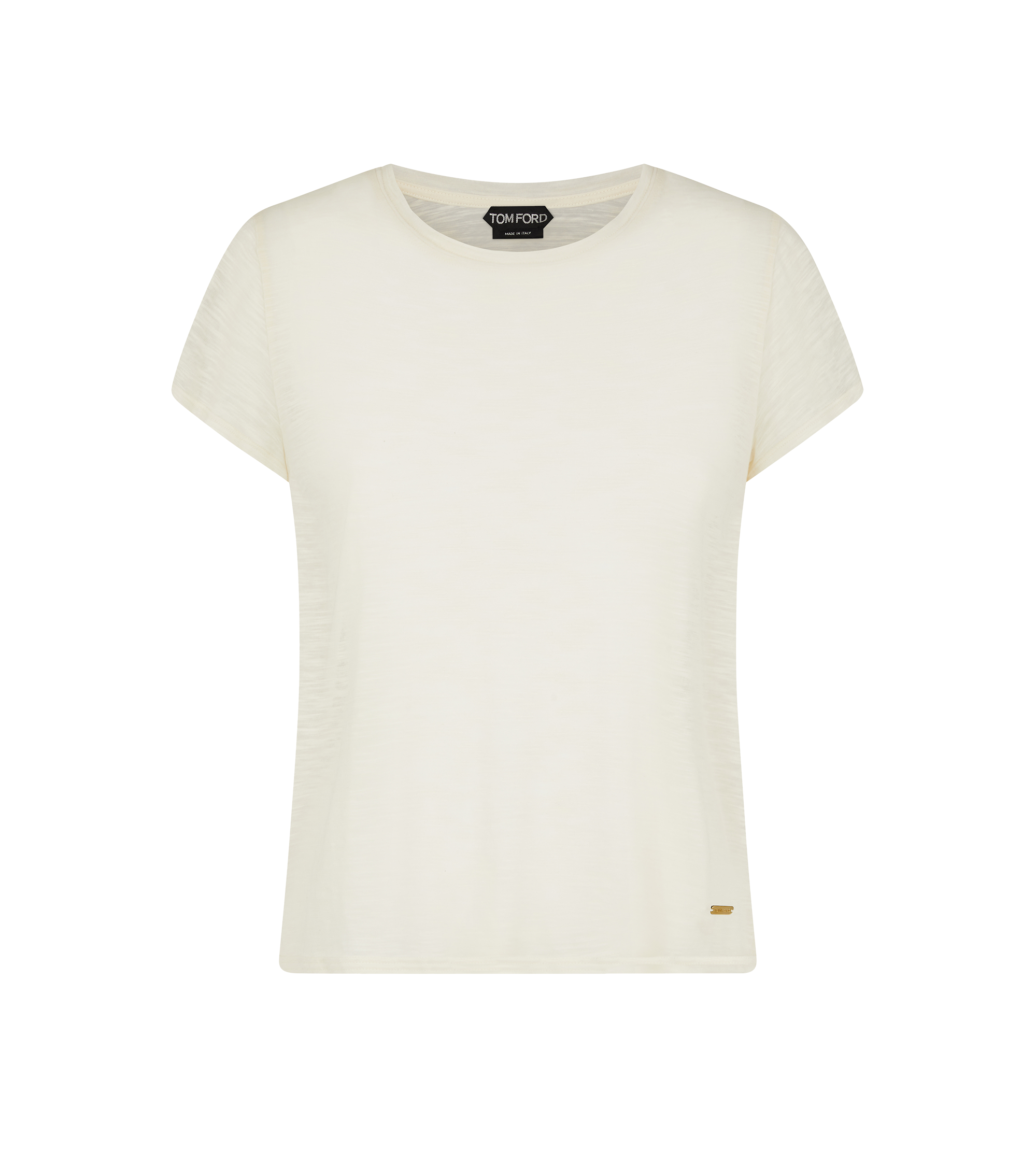 SLUB COTTON JERSEY CREWNECK T-SHIRT