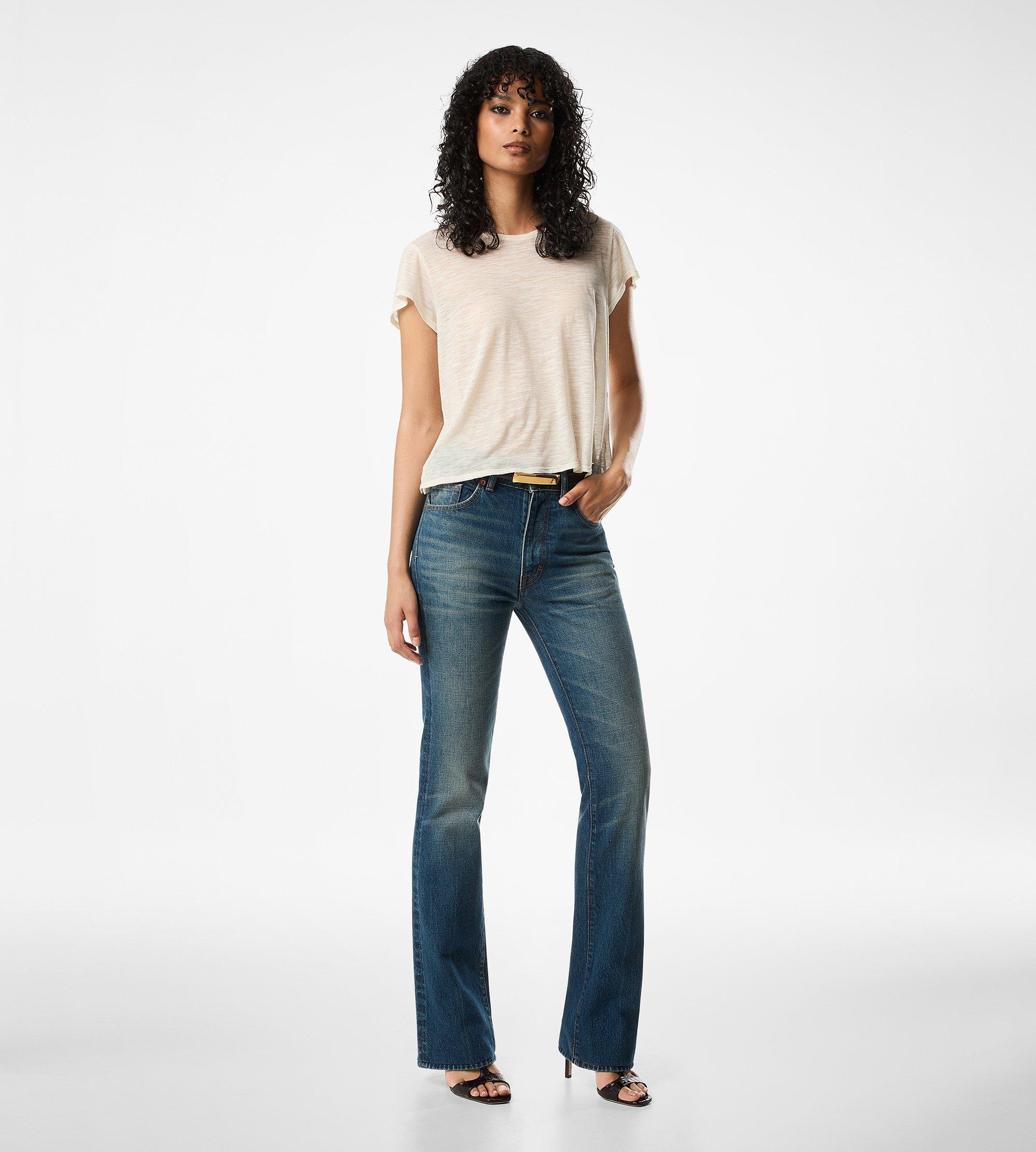 SLUB COTTON JERSEY CREWNECK T-SHIRT
