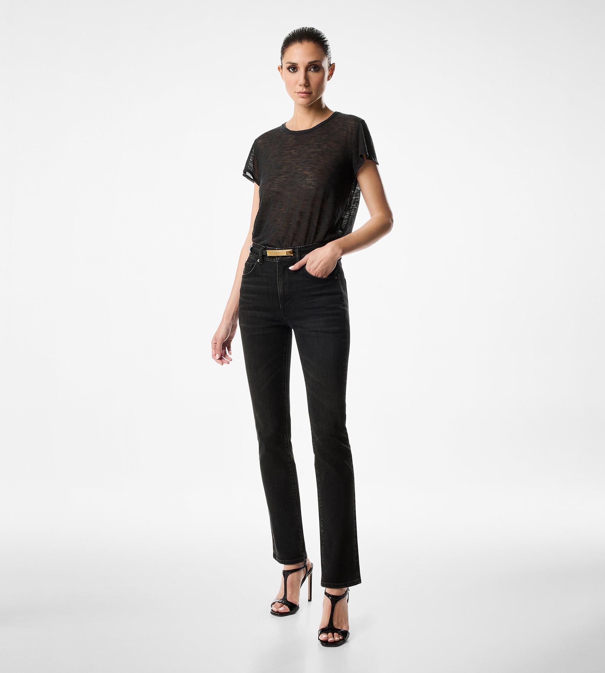 SLUB COTTON JERSEY CREWNECK T-SHIRT