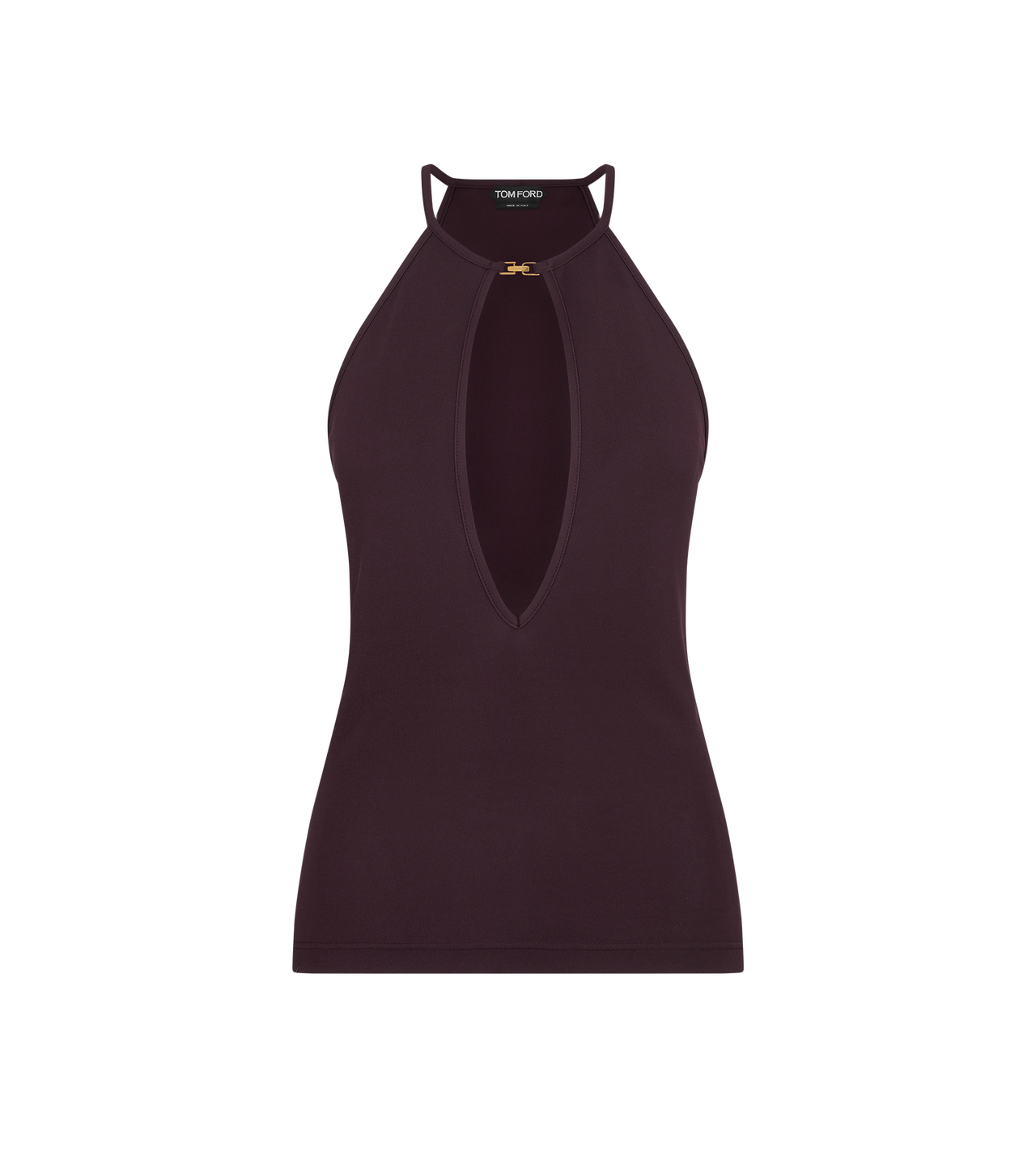 HALTERNECK TOP WITH CUT OUT image number 0