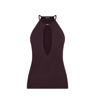 HALTERNECK TOP WITH CUT OUT