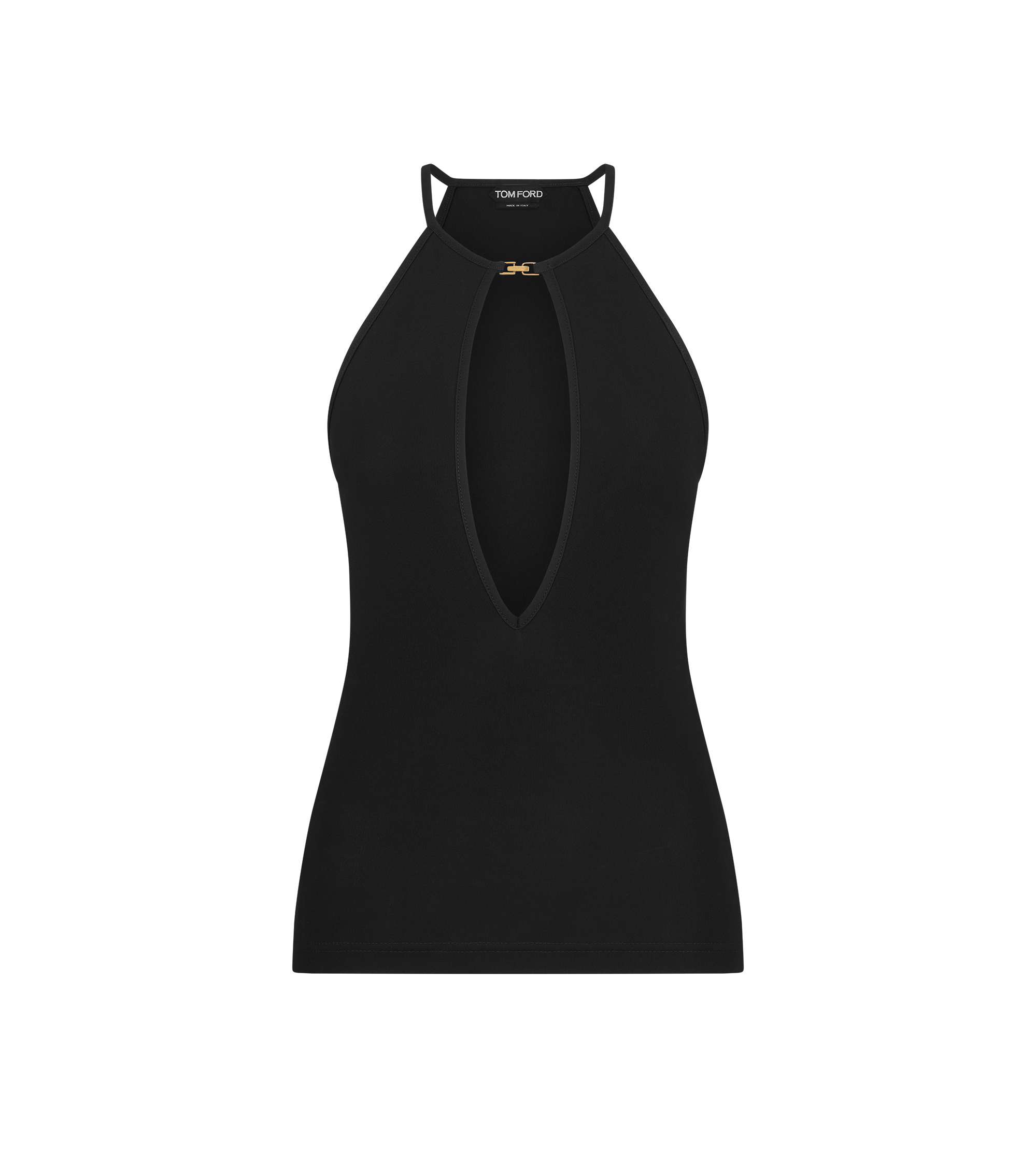 HALTERNECK TOP WITH CUT OUT
