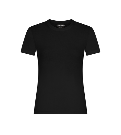 COTTON JERSEY T-SHIRT WITH TONAL TF EMBROIDERED LOGO