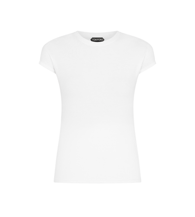 COTTON JERSEY FITTED T-SHIRT