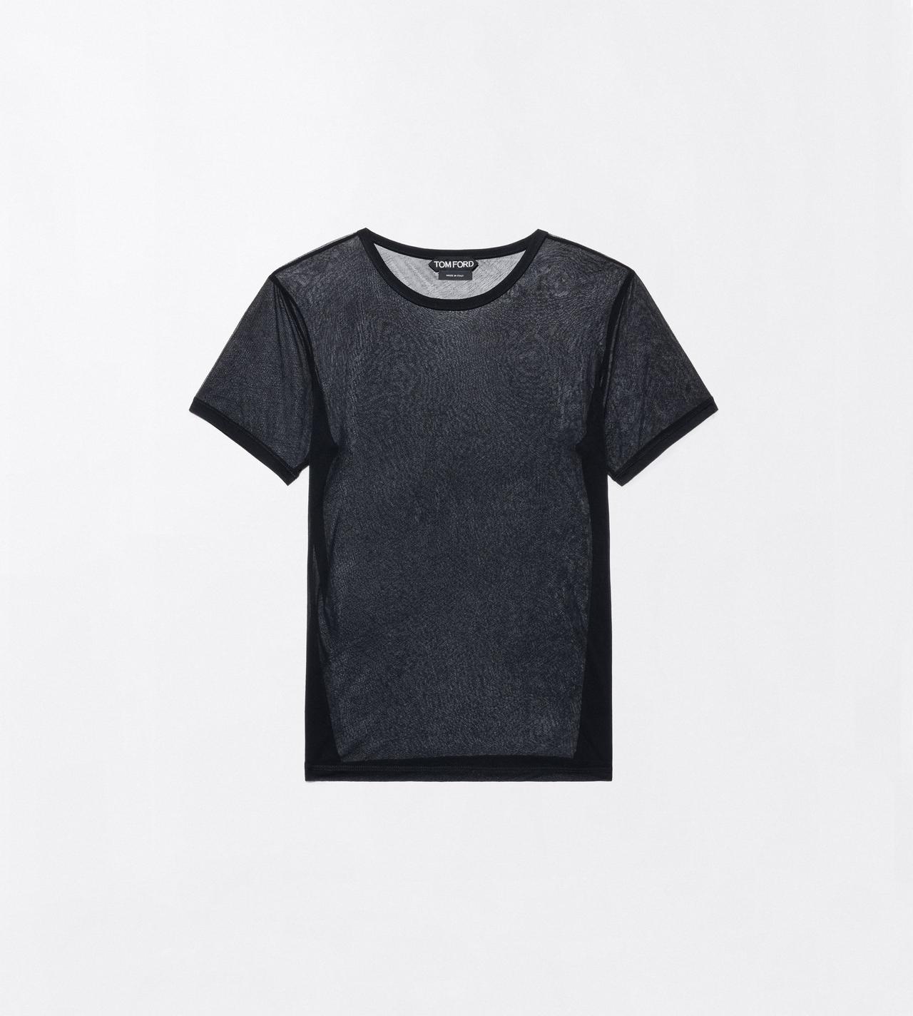 TOM FORD VISCOSE BLACK LIGHT CREPE JERSEY BOYFRIEND T-SHIRT