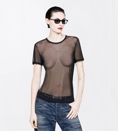 TOM FORD VISCOSE BLACK LIGHT CREPE JERSEY BOYFRIEND T-SHIRT