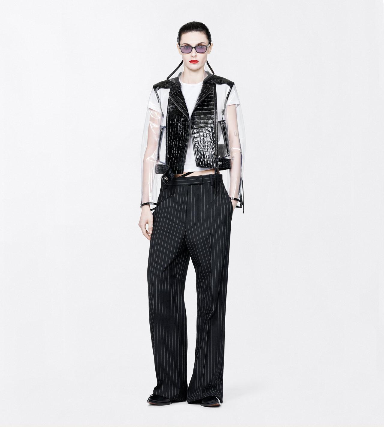 TOM FORD COTTON WHITE COTTON JERSEY BOYFRIEND T-SHIRT WITH ELONGATED T EMBROIDERED LOGO