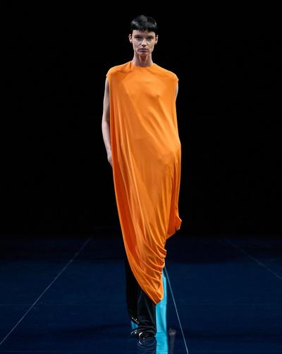 IMPOSSIBLE ASYMMETRIC CAP SLEEVE TOP image number 1