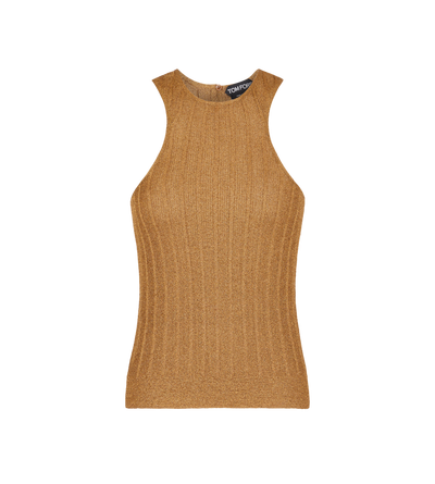 LUREX RIB RACER BACK TANK TOP