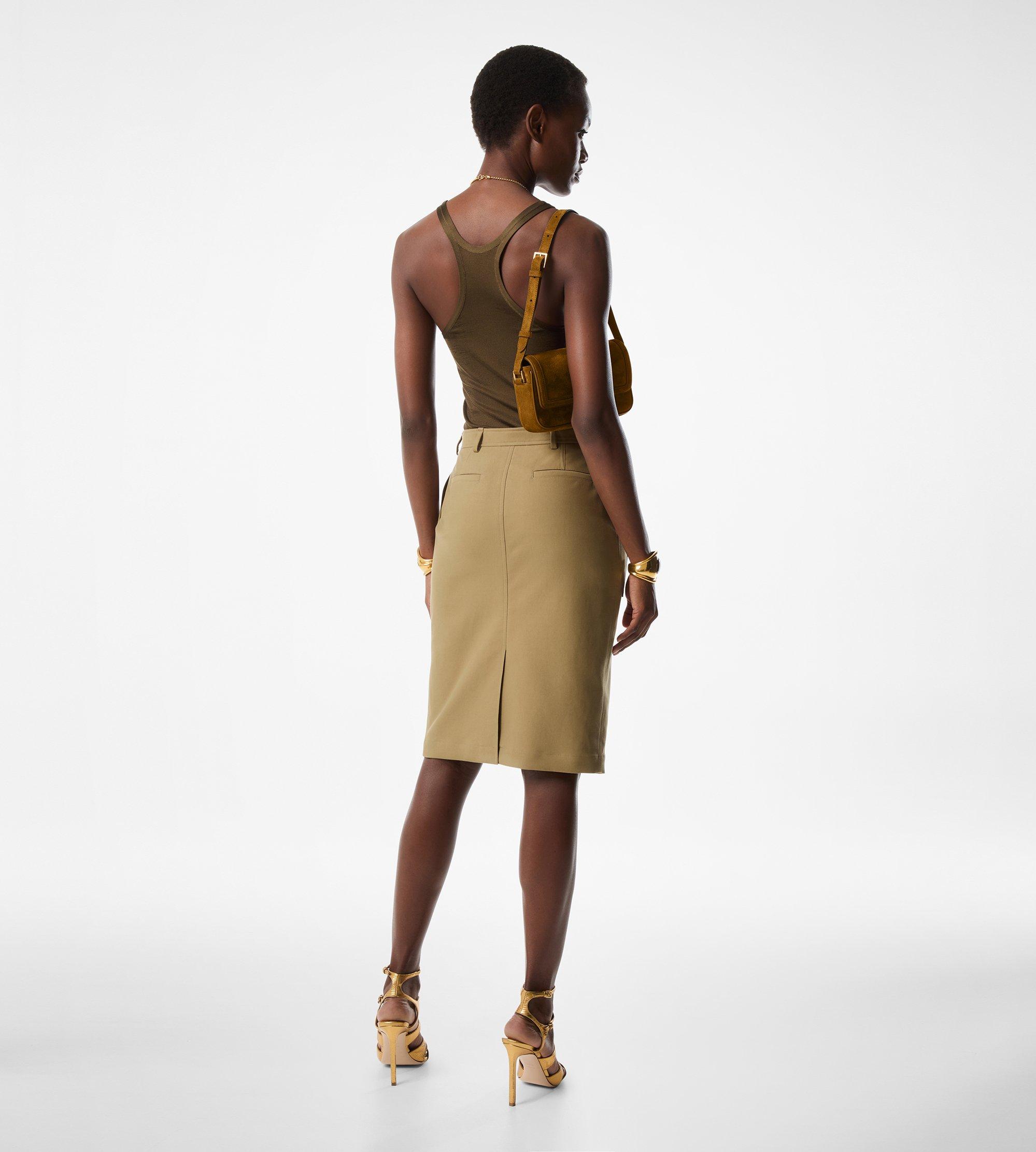 COMPACT FINE SILK KNIT RACERBACK TANK TOP | Tom Ford Fashion