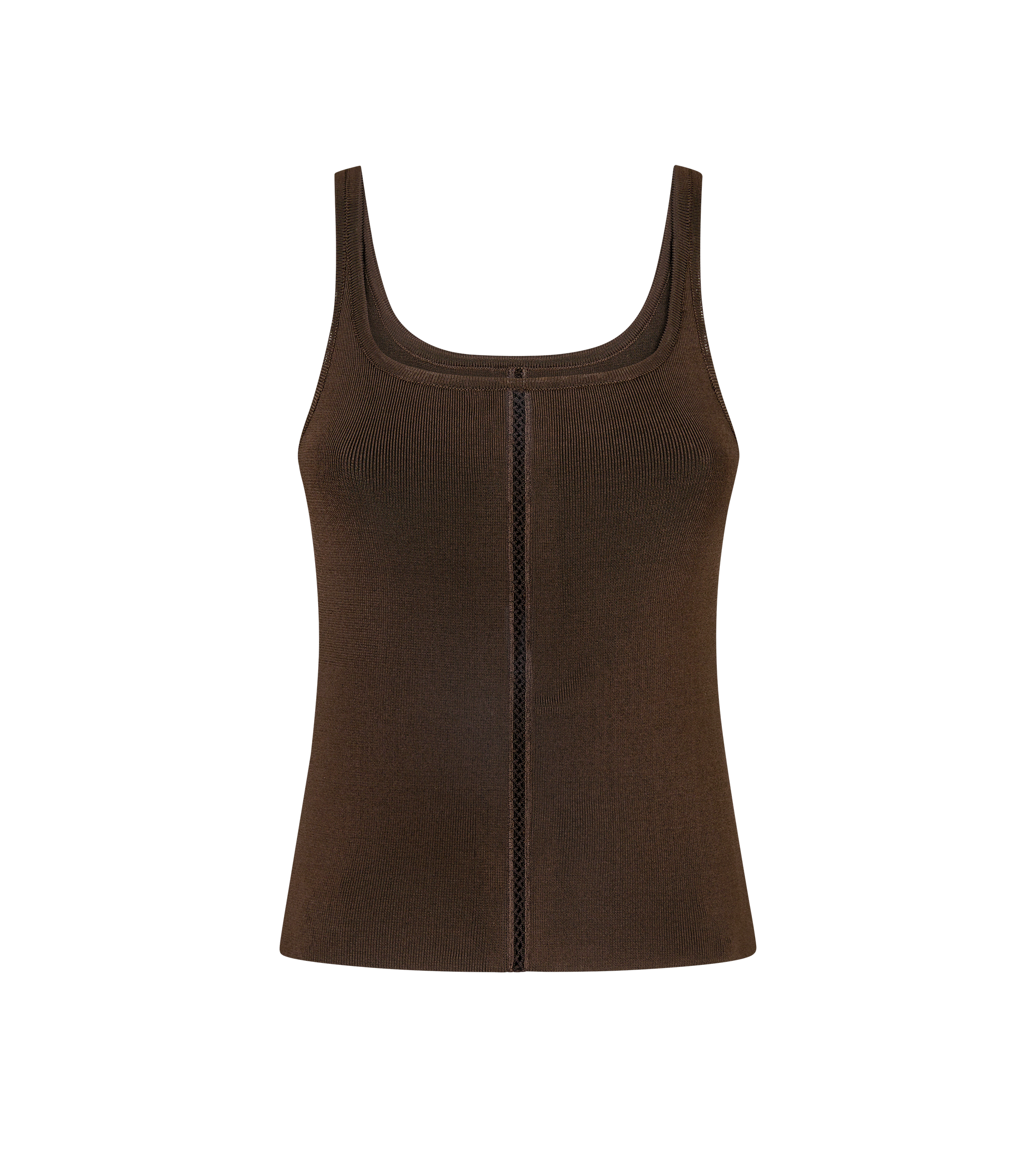 EMBROIDERED COMPACT SLINKY VISCOSE KNIT TANK TOP | Tom Ford