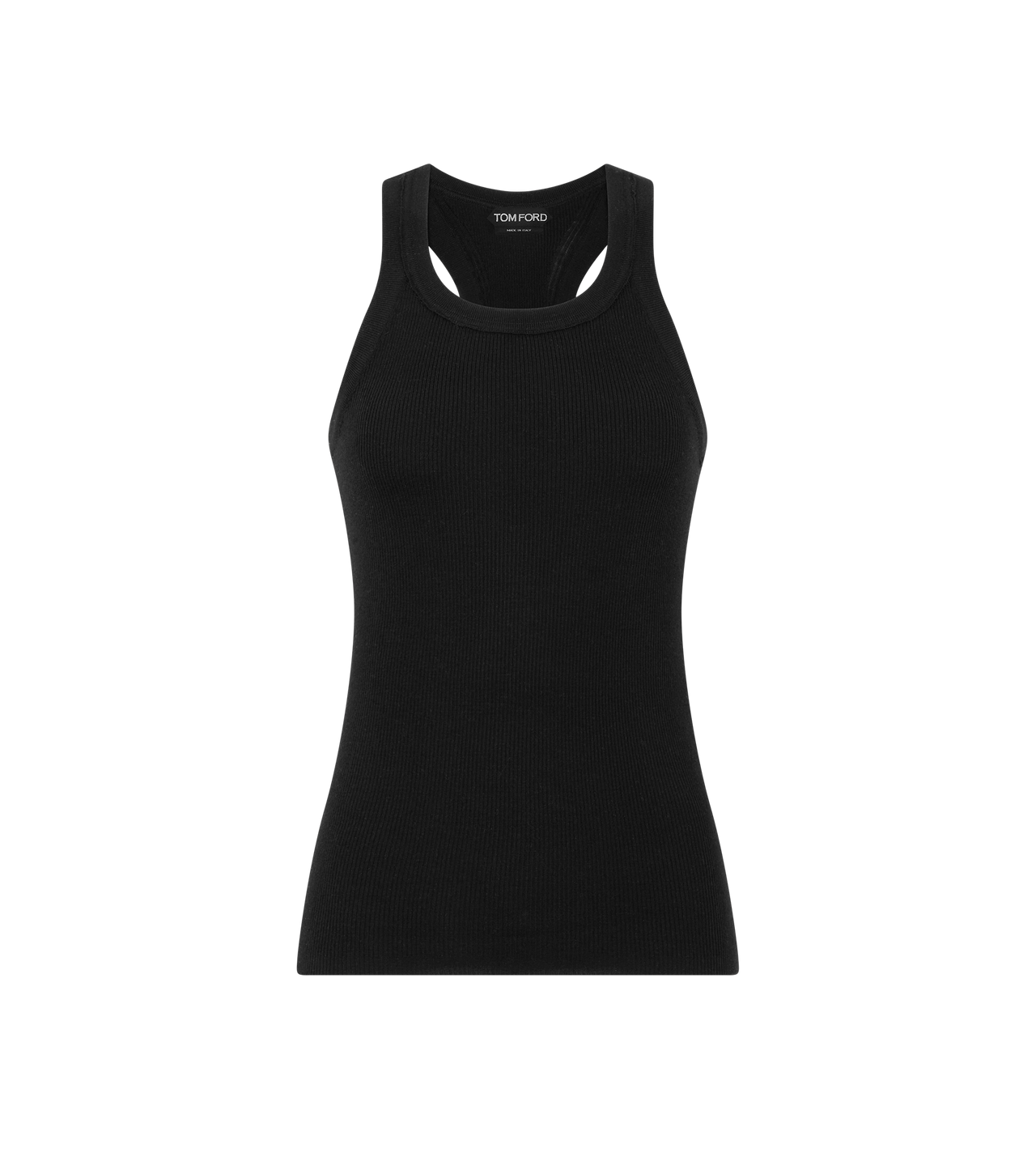 FINE MERINO RIB MASCULINE RACERBACK VEST image number 0