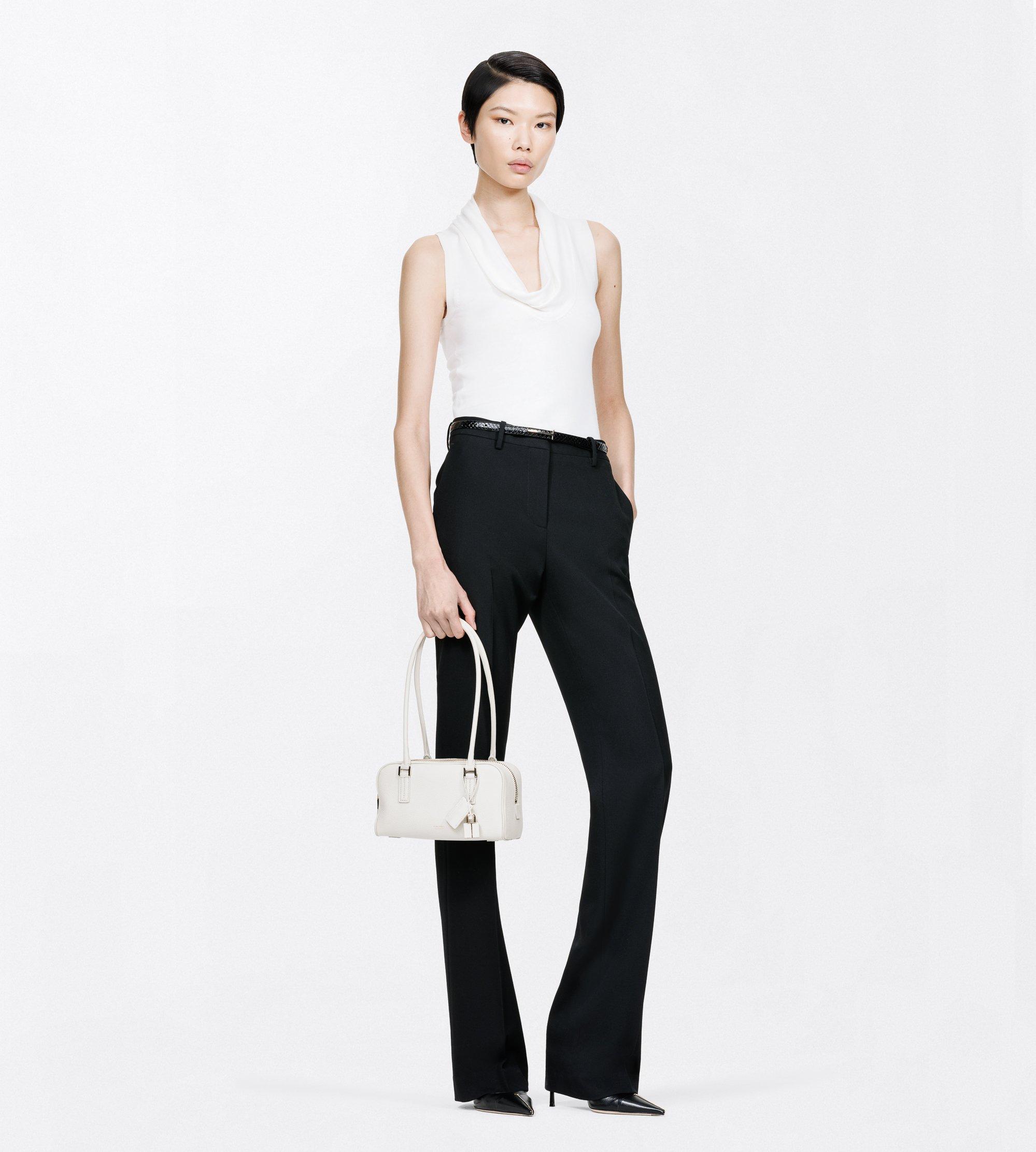 EXTRA FINE MERINO DRAPE NECK TANK TOP