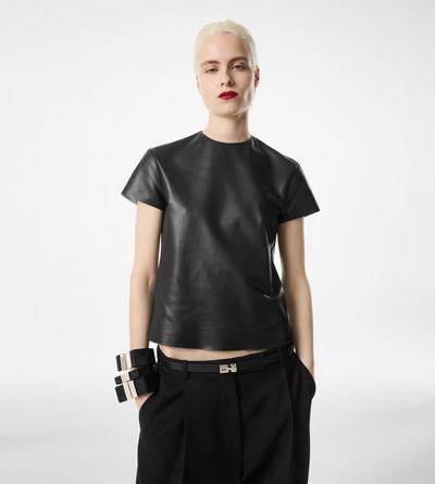 NAPPA LUX AND WASHED DUCHESSE T-SHIRT image number 4