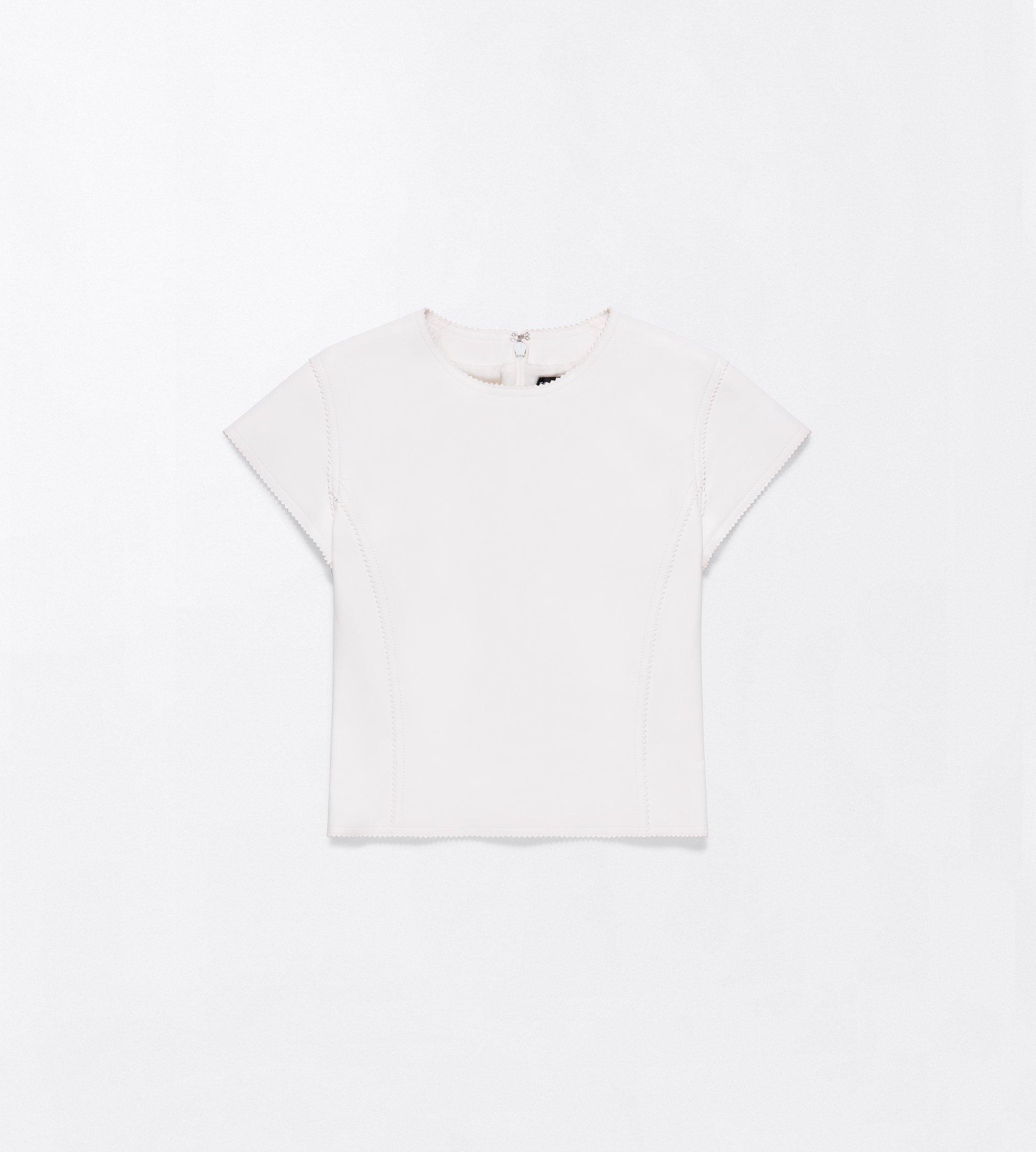 LIGHTWEIGHT GUANTERIA LAMBSKIN FITTED T-SHIRT