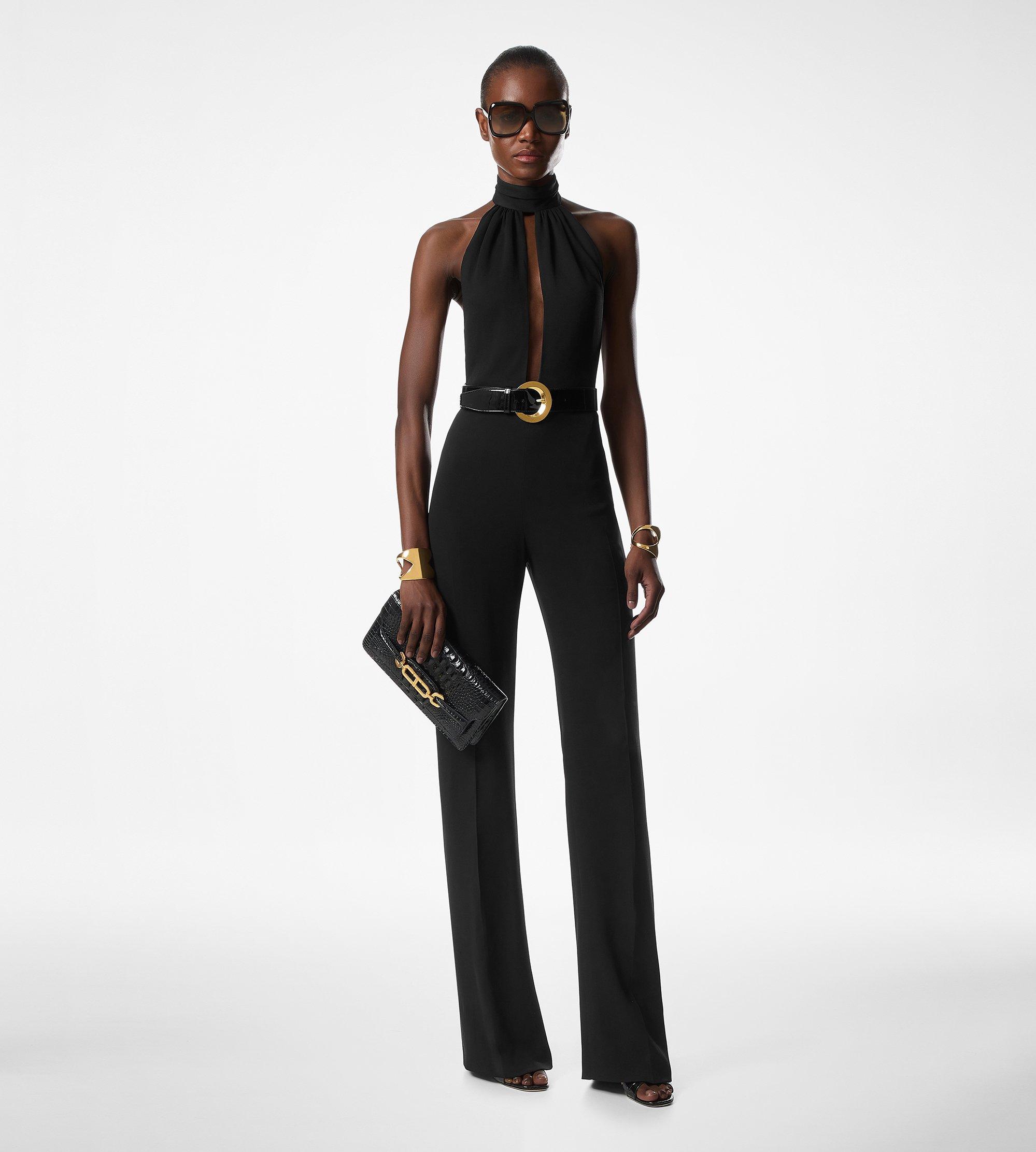 SABLE' HALTER NECK BELTED JUMPSUIT | TOM FORD Fashion