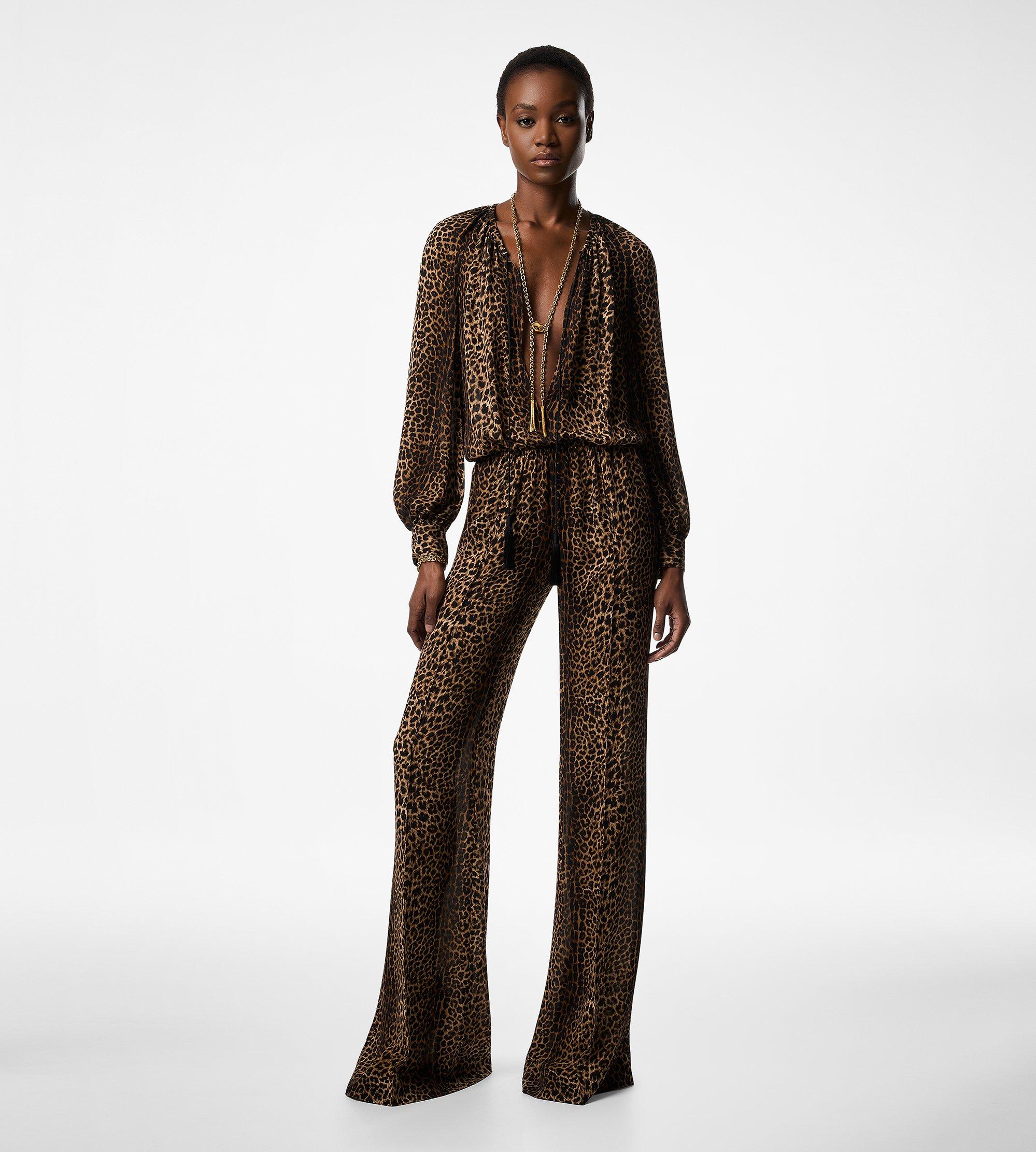 LONG SLEEVE GATHERED JUMPSUIT