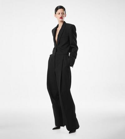 SHARP WOOL TUXEDO JUMPSUIT image number 2