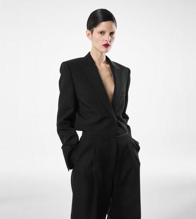 SHARP WOOL TUXEDO JUMPSUIT image number 4