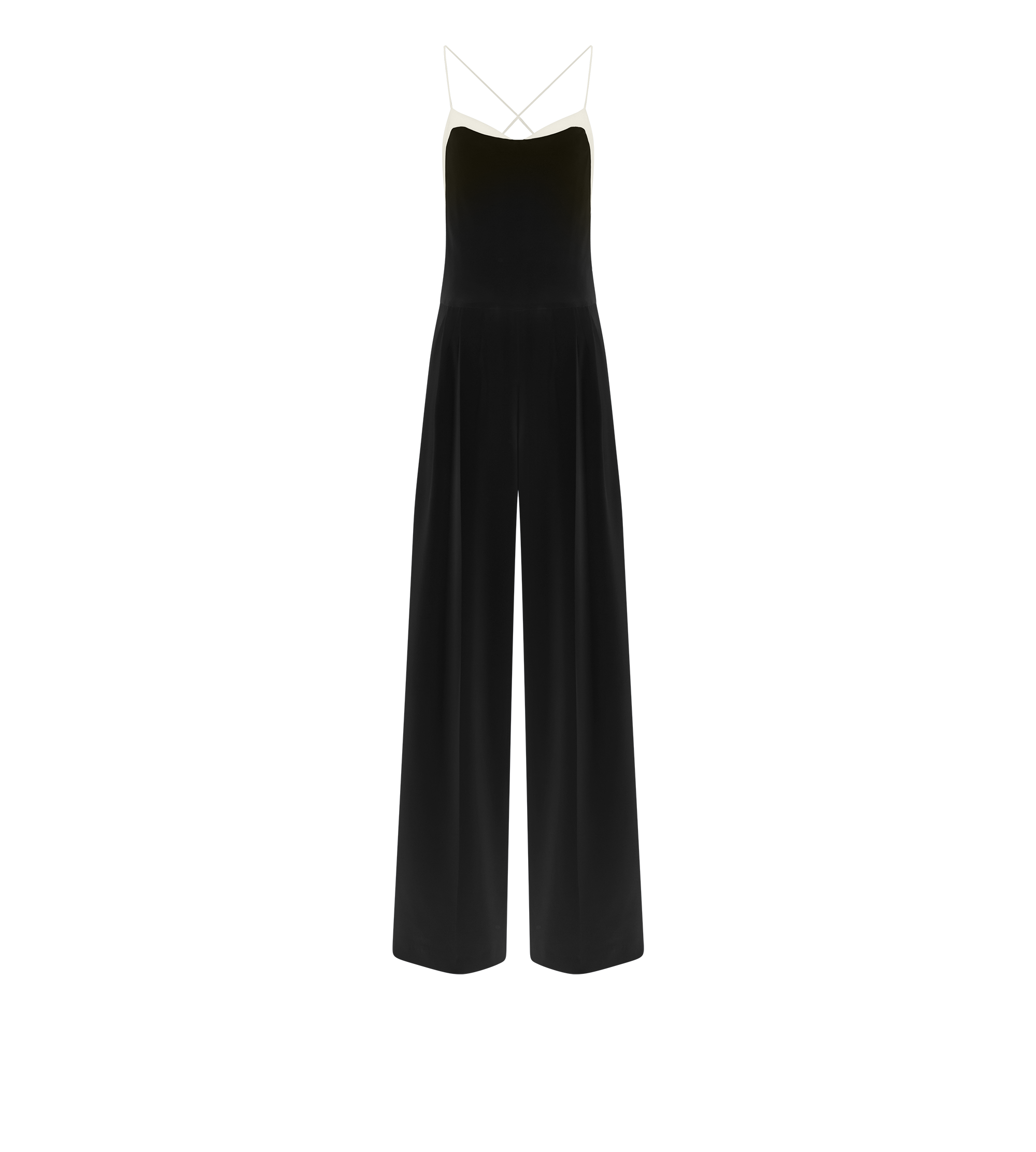 DOUBLE GEORGETTE STRETCH CAMISOLE JUMPSUIT