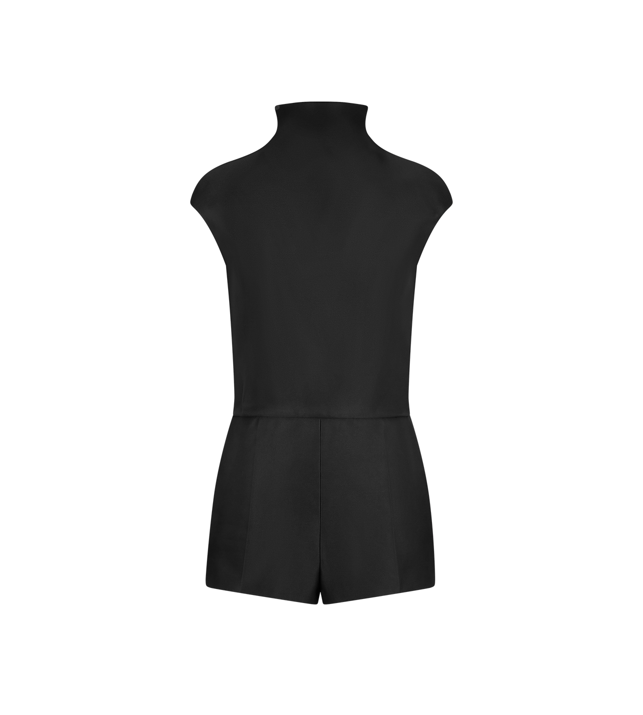 DOUBLE SILK DUCHESSE PLAYSUIT WITH CUT-OUT image number 0