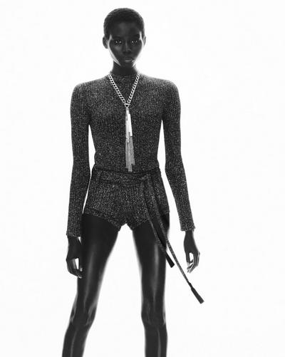 TOMFORD レサ シャケット 長袖 CSL751LEX333 LB999BLACK LONG SLEEVE PLAYSUIT WITH OPEN BACK | Tom Ford Fashion