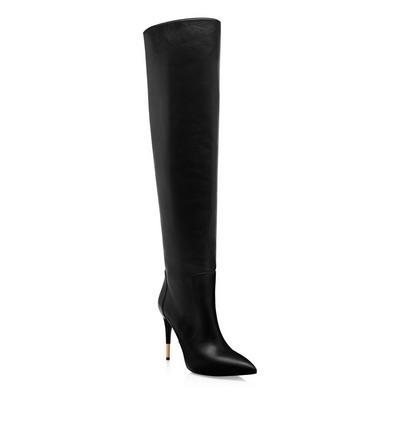 LEATHER OVER THE KNEE BOOT image number 1