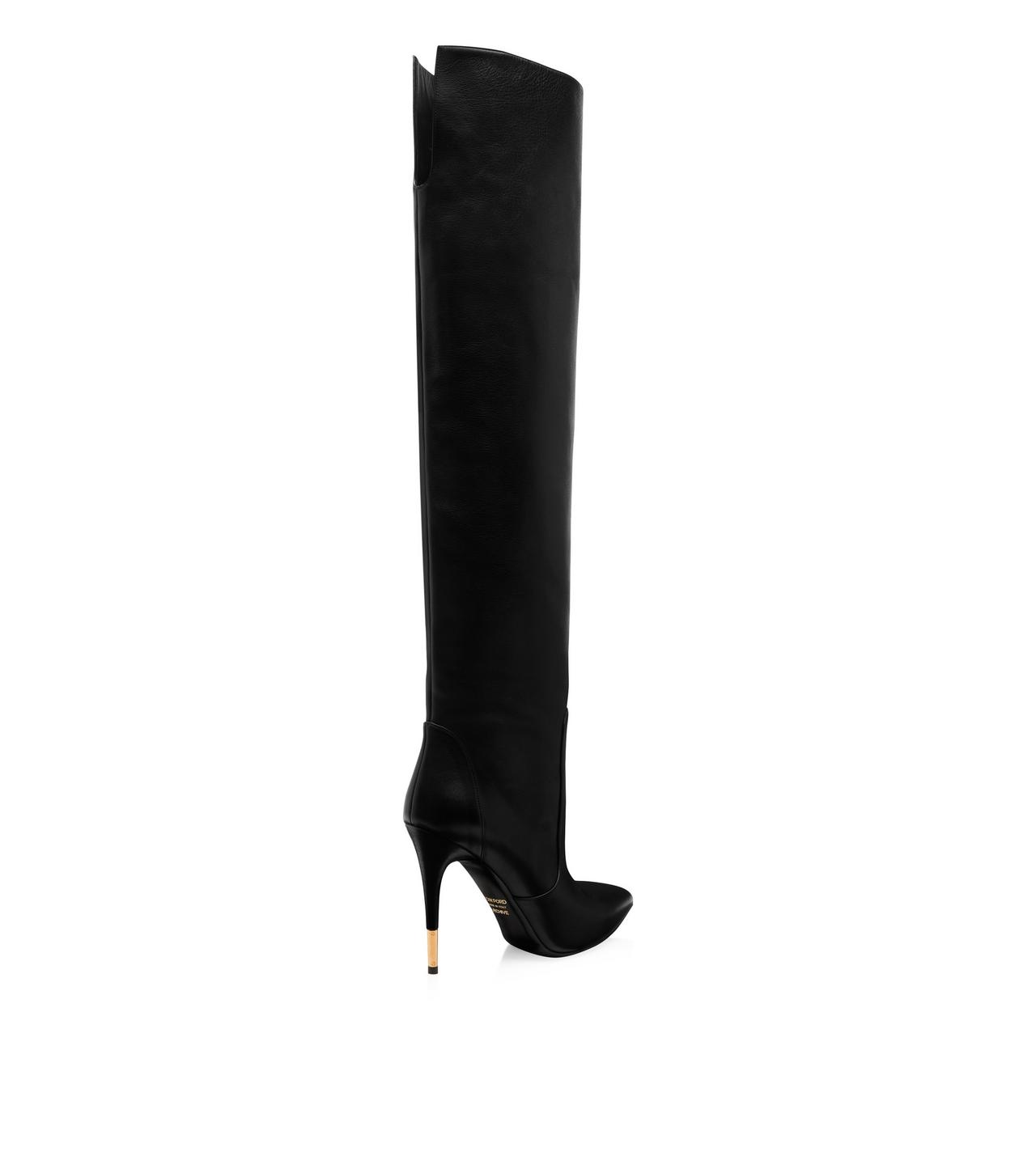 LEATHER OVER THE KNEE BOOT image number 2