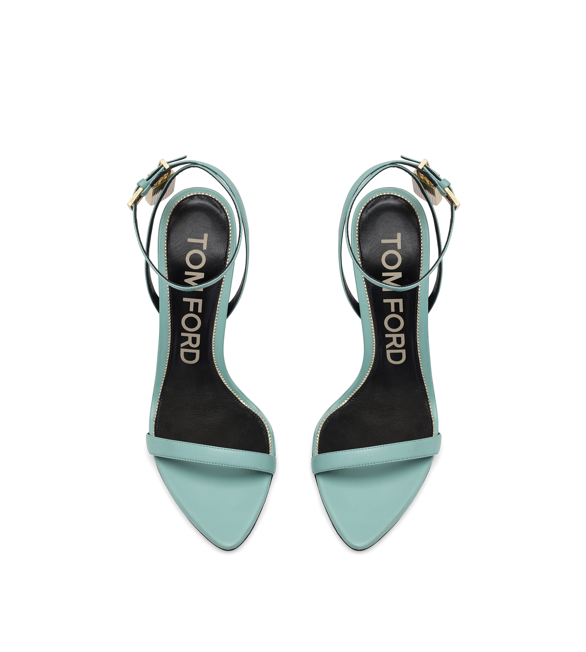 SHINY LEATHER PADLOCK POINTY NAKED SANDAL | Tom Ford Fashion