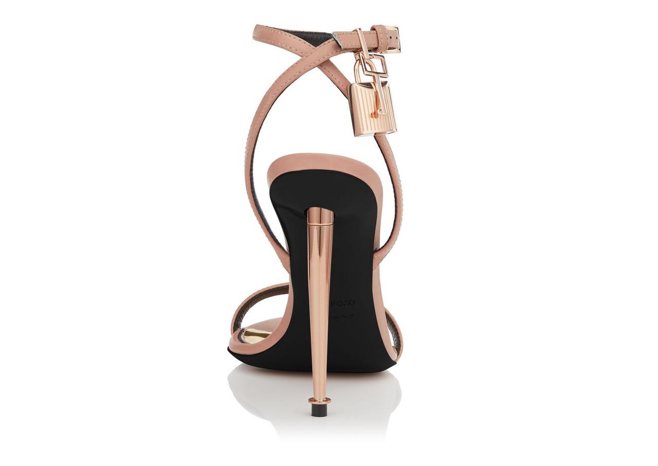 Gold padlock store naked sandal