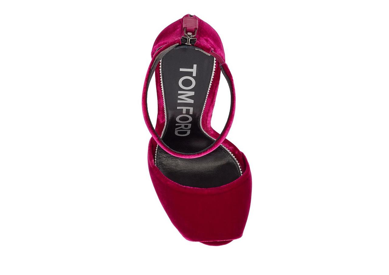 Tom ford velvet platform sandal new arrivals