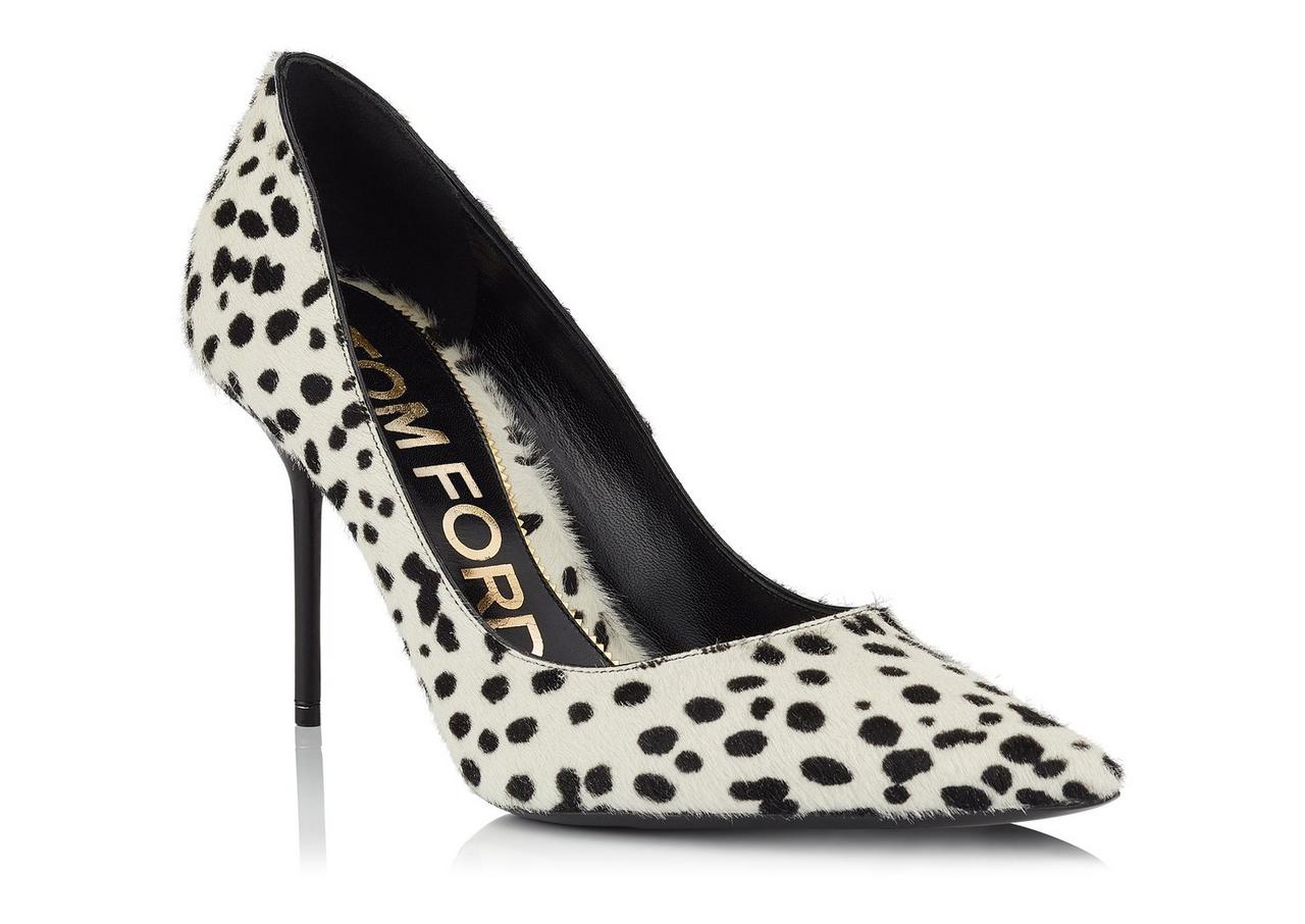 DOTTED PONY HAIR CLASSIC PUMP image number 1