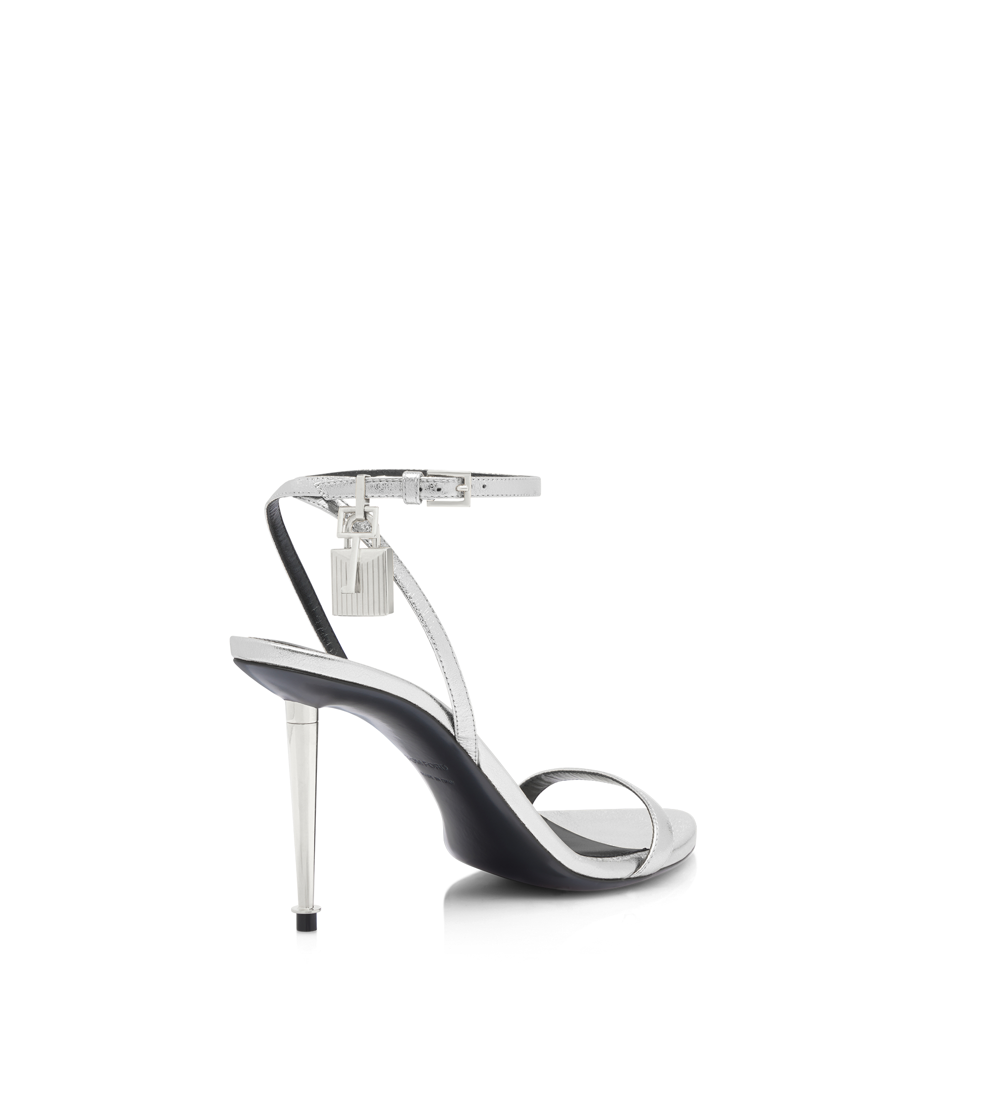 LAMINATED NAPPA LEATHER PADLOCK SANDAL | Tom Ford Fashion